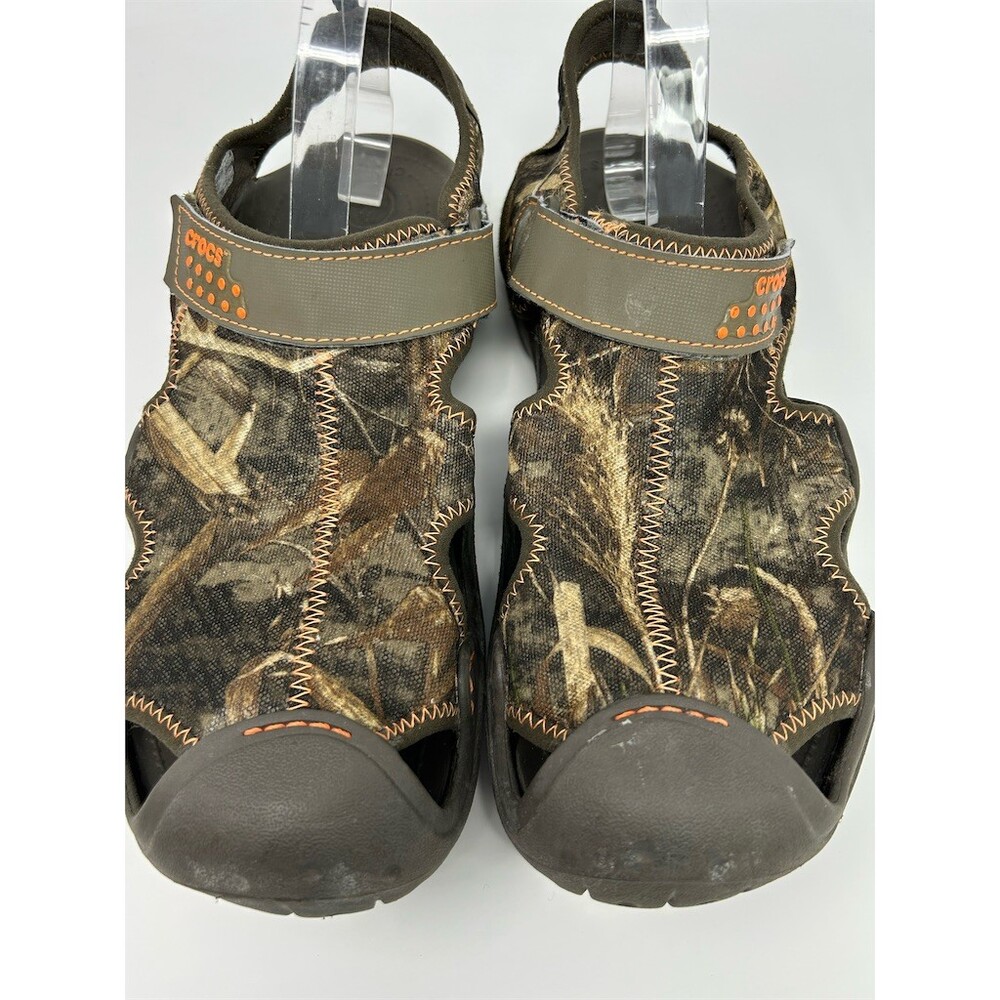 Crocs Swiftwater Mens Sandals Realtree Max-5 Camo Hook & Loop Outdoor Size 11 - Picture 4 of 11